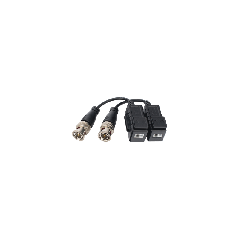Kit de Transceptores (Baluns) con Terminal PUSH SUPERIOR, Resolución 4K , Cable flexible COAXIAL Blindado / COAXITRON / 