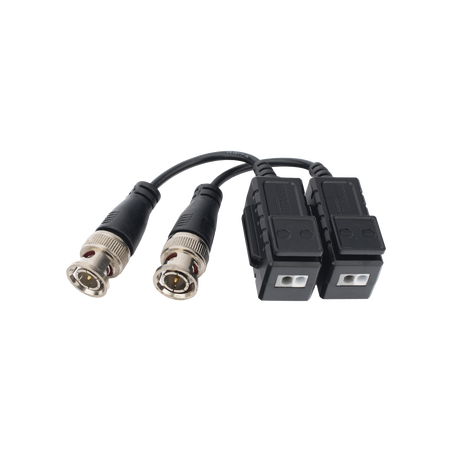 Kit de Transceptores (Baluns) con Terminal PUSH SUPERIOR, Resolución 4K , Cable flexible COAXIAL Blindado / COAXITRON / 