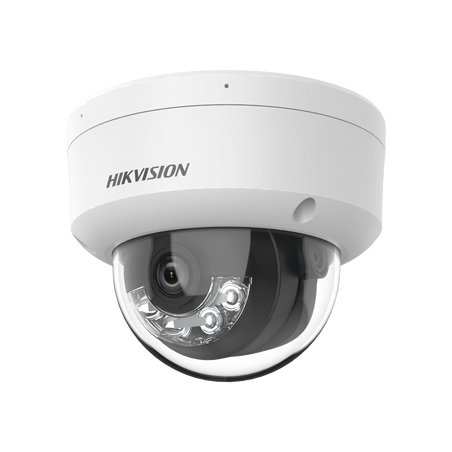 Domo IP 4 Megapixel / Lente 2.8 mm / Dual Light (30 mts IR + 30 mts Luz Blanca) / Micrófono Integrado / Antivandálico IK